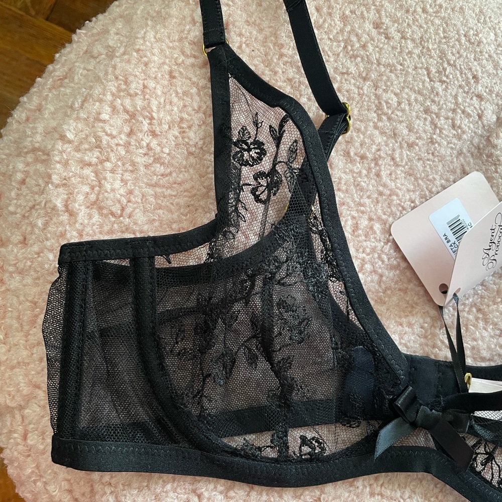 NWT Agent provocateur Henrieta black bra 34C - Picture 2 of 8